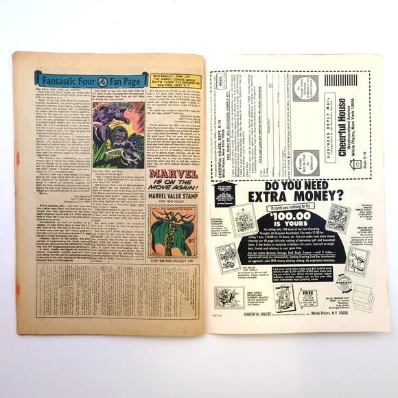 Fantastic Four 146 1974 Thing Cover Series A Marvel Value Stamp 91 Hela VG/FN - Picture 4 of 5